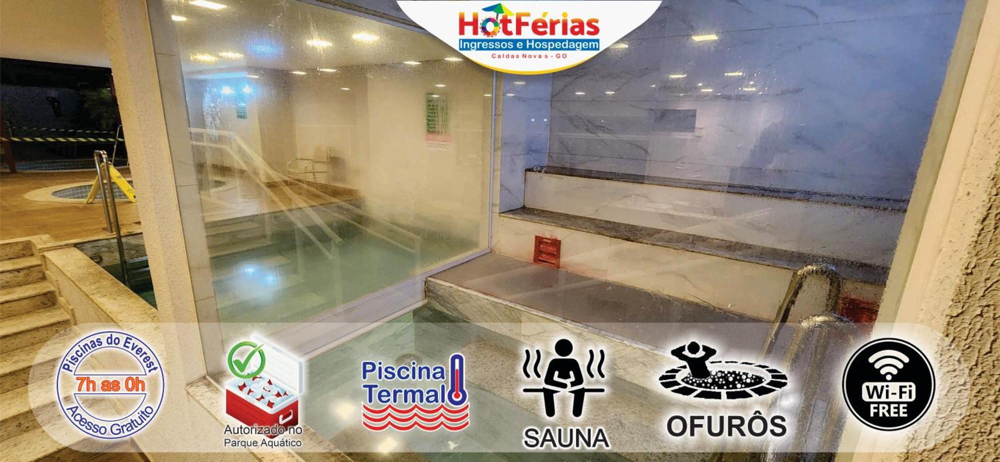 Everest Flat Service, Prox Water Park, Clube Prive, Riviera, Boulevard - Hotferias Apartamento Caldas Novas