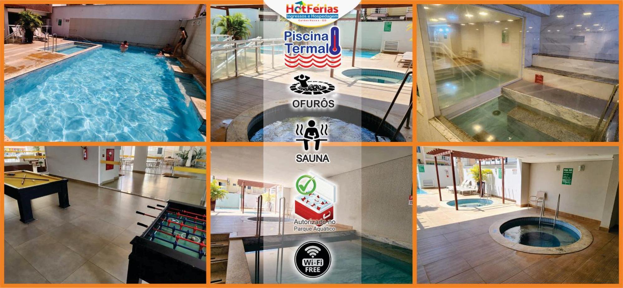 Everest Flat Service, Prox Water Park, Clube Prive, Riviera, Boulevard - Hotferias Apartamento Caldas Novas